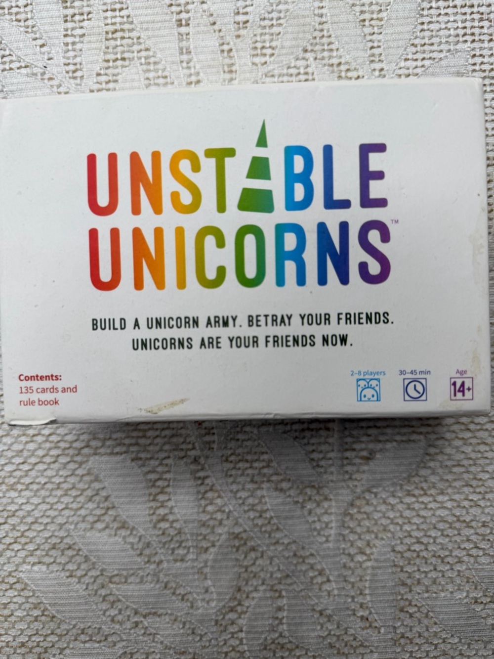 Unstable Unicorns Card Game - 2018